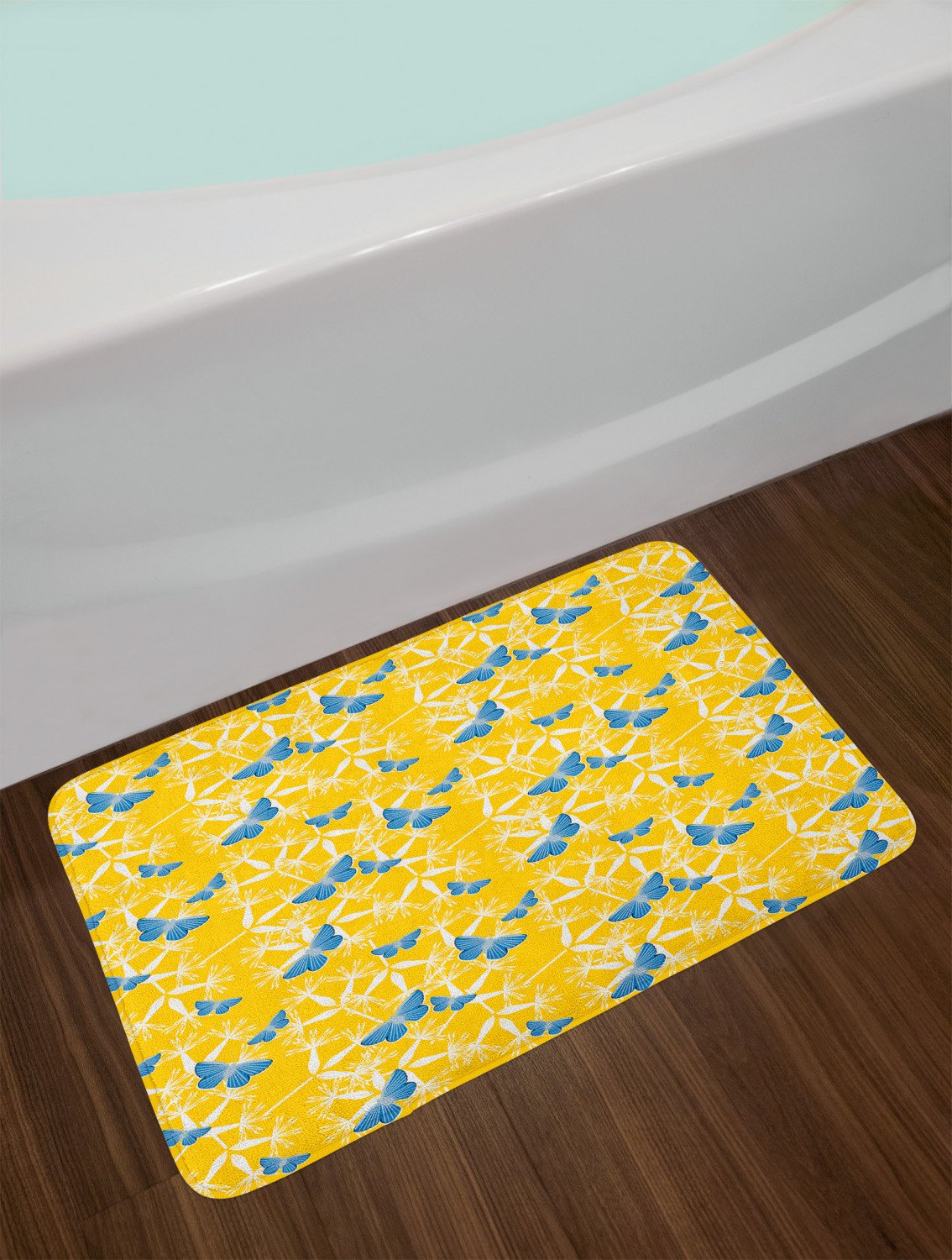 Blue and Yellow Bathroom Decor Luxury Blue and Yellow Bath Mat Bathroom Decor Plush Non Slip Mat 29 5&quot; X 17 5&quot;