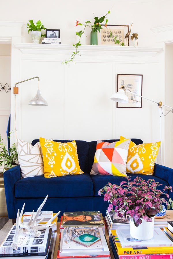 Blue and Yellow Home Decor Beautiful Navy Blue and Mustard Yellow Home Decor