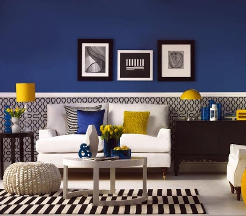 Blue and Yellow Home Decor New 20 Charming Blue and Yellow Living Room Design Ideas Rilane