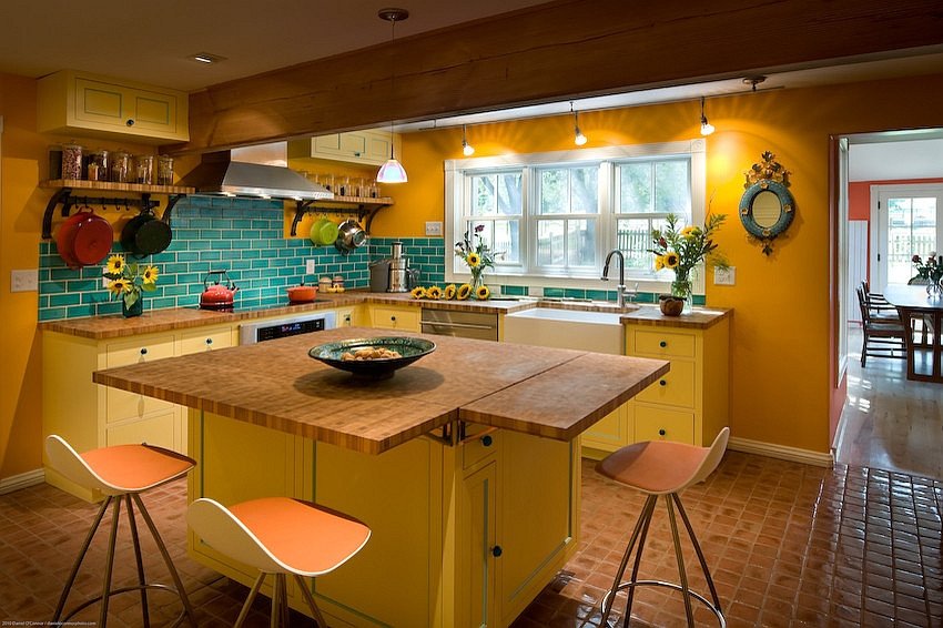 Blue and Yellow Kitchen Decor Elegant Yellow and Blue Interiors Living Rooms Bedrooms Kitchens