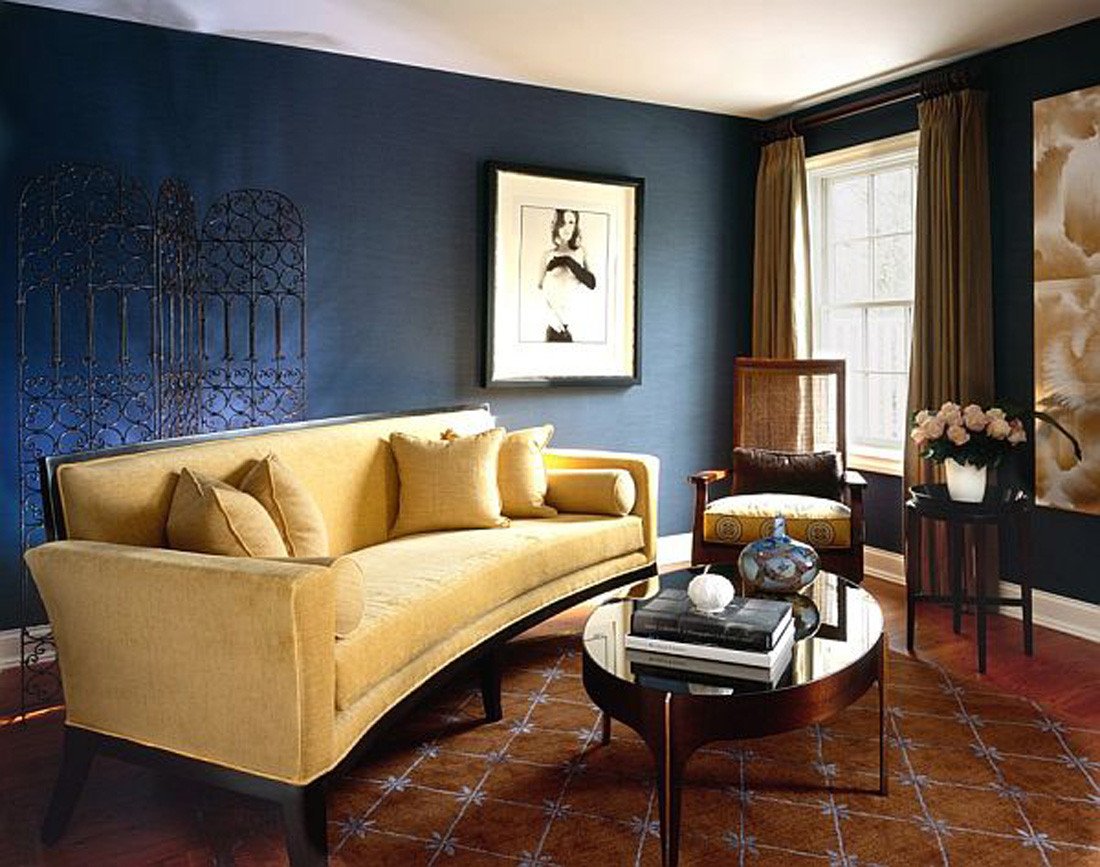 Blue and Yellow Wall Decor Awesome Brown and Blue Interior Color Schemes for An Earthy and Elegant Room