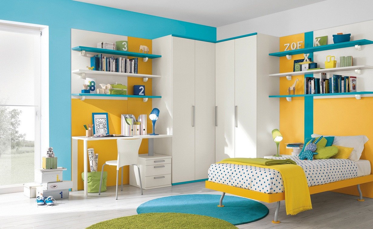 Blue and Yellow Wall Decor Inspirational Modern Kid S Bedroom Design Ideas