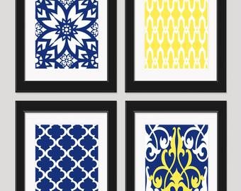 Blue and Yellow Wall Decor Unique Popular Items for Yellow Blue Wall Art On Etsy