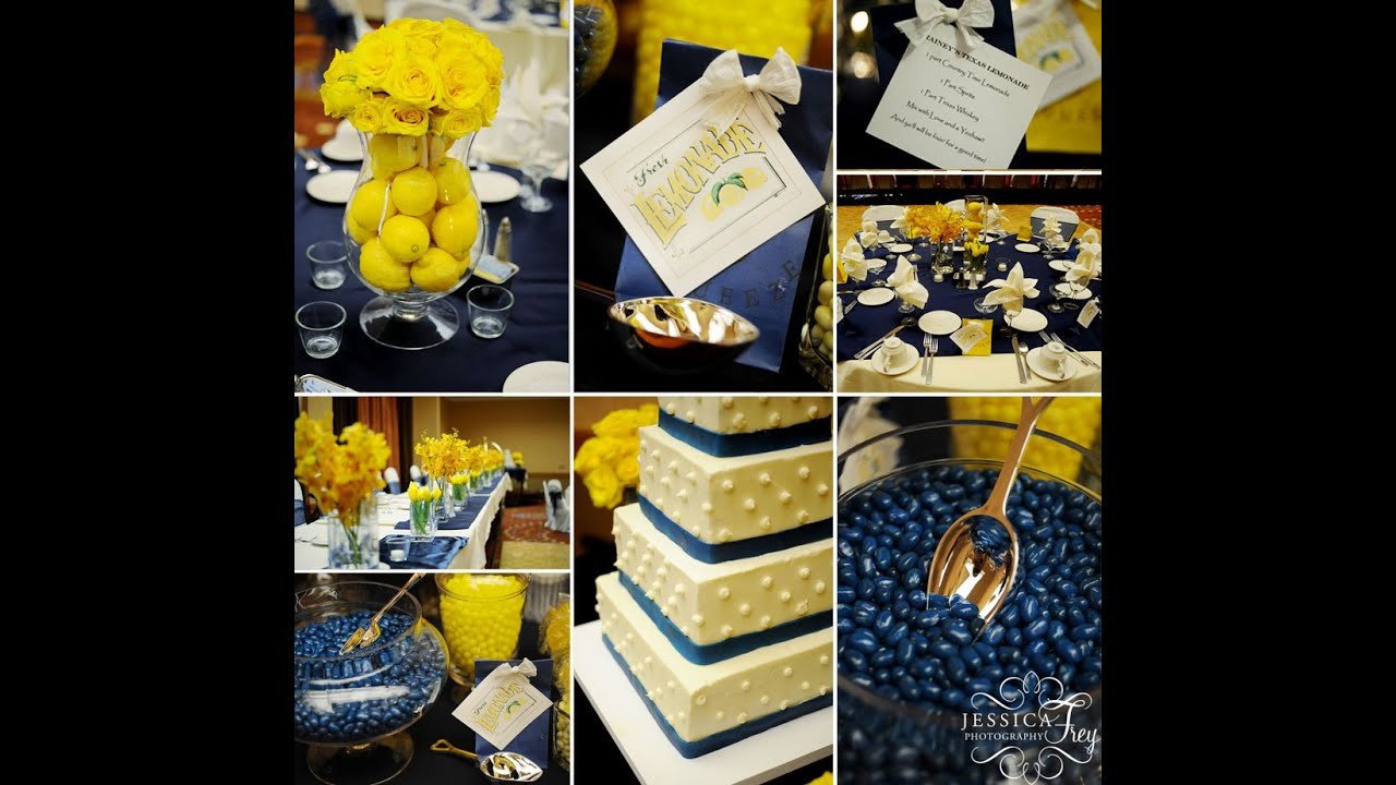 Blue and Yellow Wedding Decor Best Of Navy and Yellow Wedding Ideas