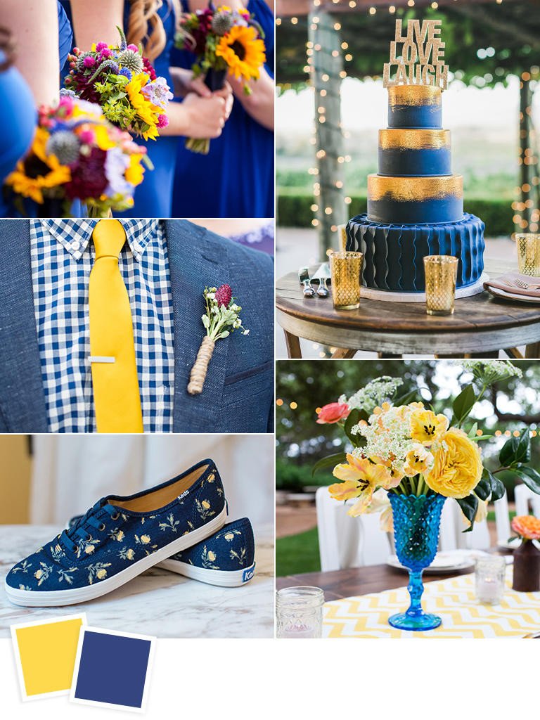 Blue and Yellow Wedding Decor Elegant 12 Fall Wedding Color Bos to Steal Crazyforus