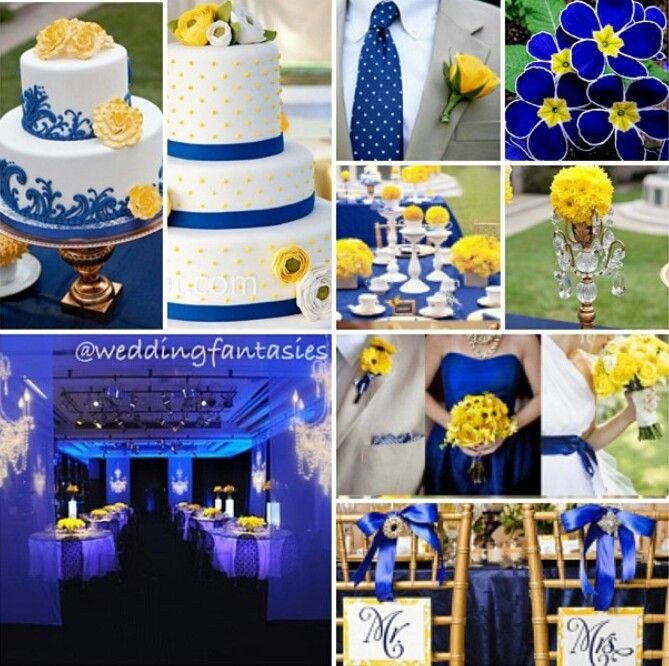 Blue and Yellow Wedding Decor Fresh Blue and Yellow Wedding theme Wedding