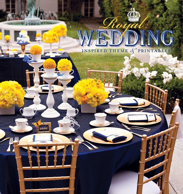 Blue and Yellow Wedding Decor New Wedding by Designs Royal Blue Centerpieces My Dreaming