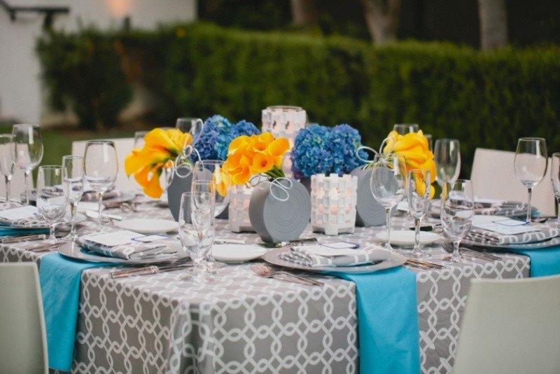 Blue and Yellow Wedding Decor Unique Picture Grey and Blue with Pops Yellow Wedding Decor Inspiration