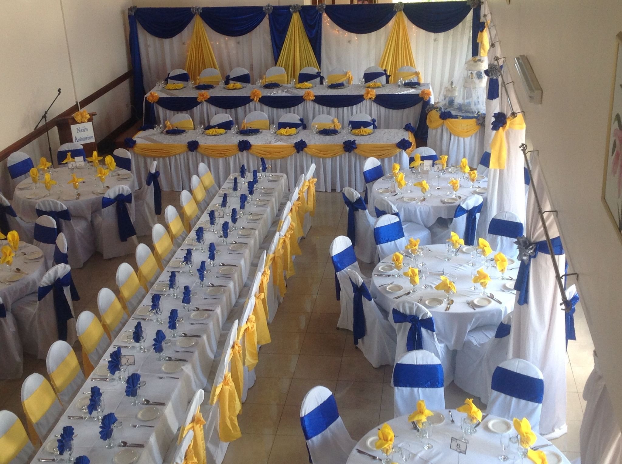 Blue and Yellow Wedding Decor Unique Royal Blue and Yellow Wedding Decor Wedding Decor Pinterest