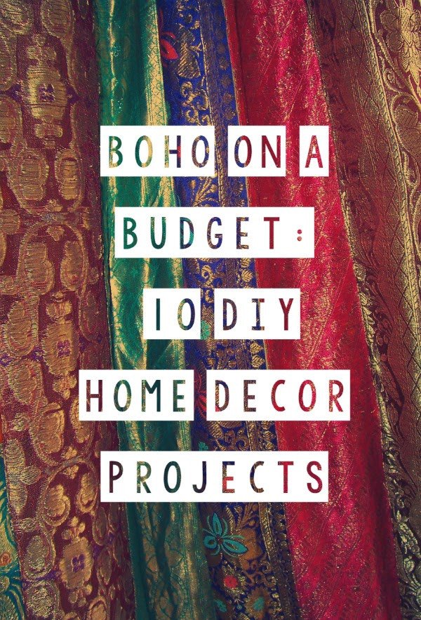 Quirky Bohemian Mama A Bohemian Mom Blog Boho on a Bud 10 DIY Home Decor Projects DIY