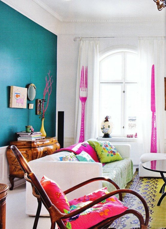 111 Bright And Colorful Living Room Design Ideas DigsDigs