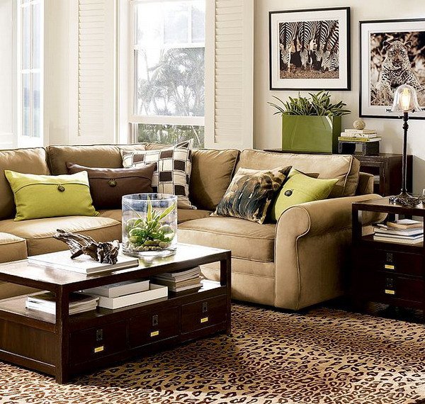 Brown Living Room Decorating Ideas Unique 28 Green and Brown Decoration Ideas