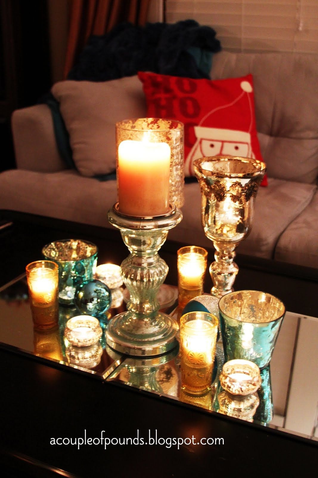 Candle Decor for Coffee Table Unique Christmas Coffee Table Decor My House My Home &amp; Creations