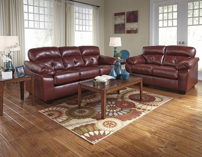 Casual Contemporary Living Room New Crimson Dark Red Casual Contemporary Living Room Furniture Set ashley