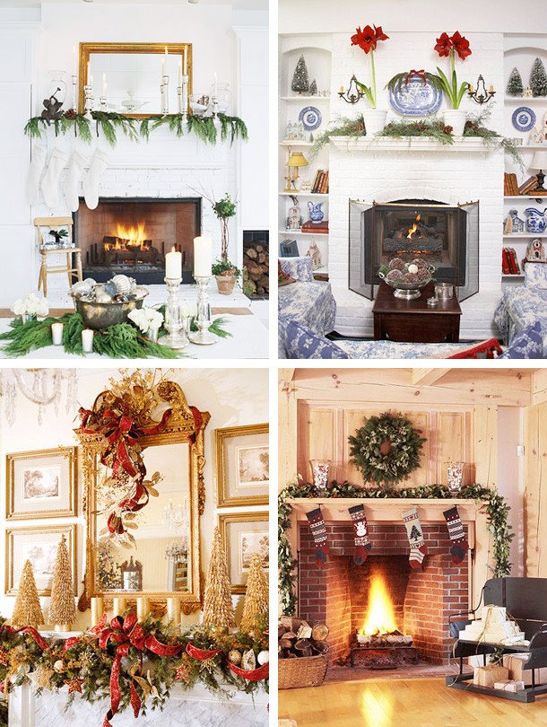 Christmas Decor for Fireplace Mantels Awesome 33 Mantel Christmas Decorations Ideas Digsdigs