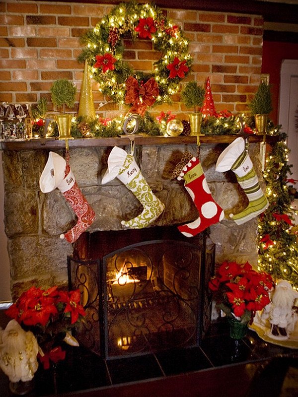 Christmas Decor for Fireplace Mantels Fresh 50 Christmas Mantle Decoration Ideas