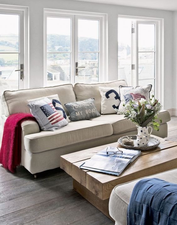 Coastal Comfortable Living Room Fresh Create Smart New England Coastal Style In Your Living Room with fortable Linen sofas and A