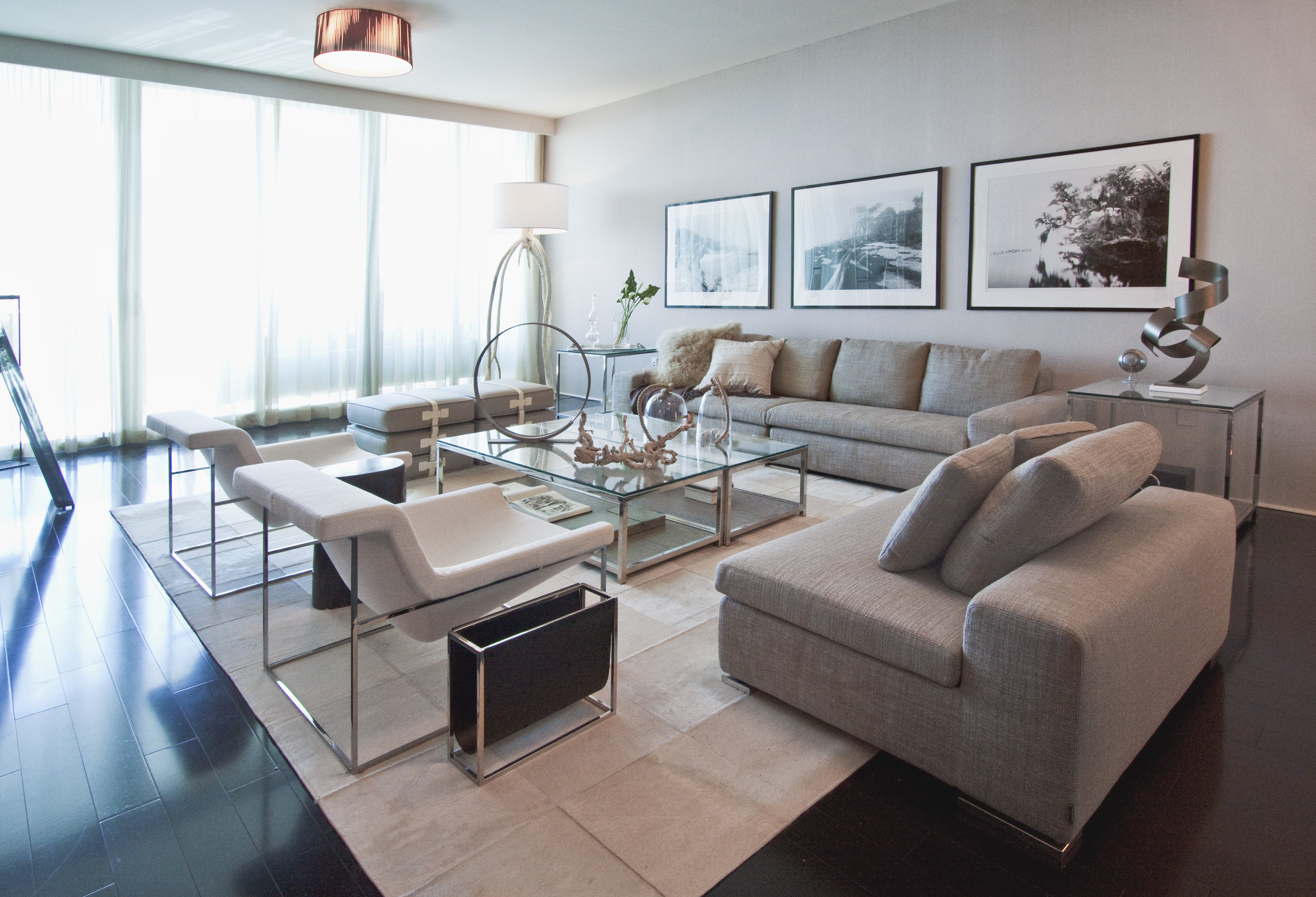 Coastal Contemporary Living Room Elegant Project Feature Weathered In Miami Beach – Trace Blog