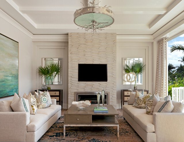 Coastal Contemporary Living Room New Coastal Contemporary Beach Style Living Room Miami by Ficarra Design associates Inc