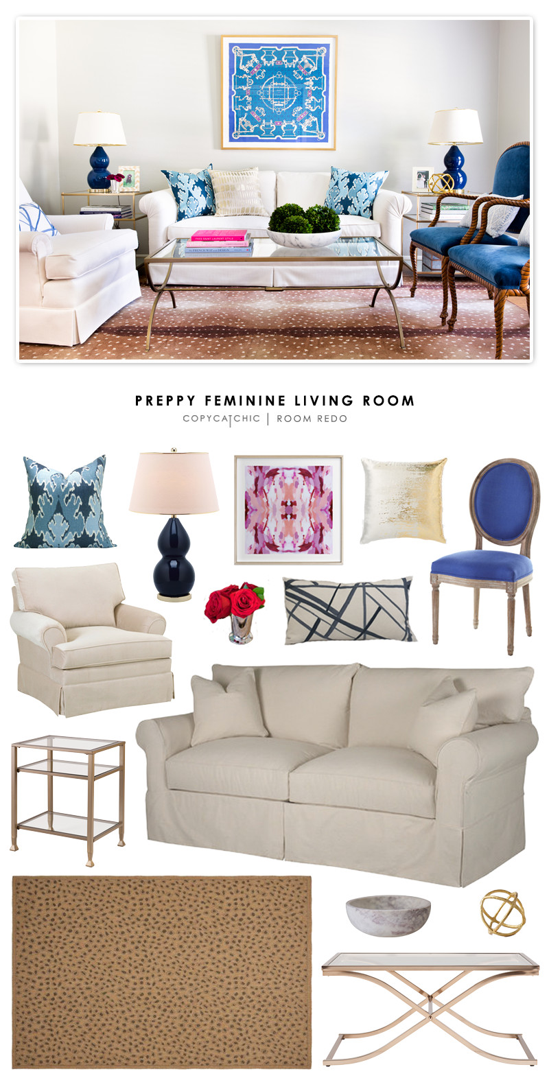 Comfortable Feminine Living Room Best Of Copy Cat Chic Room Redo