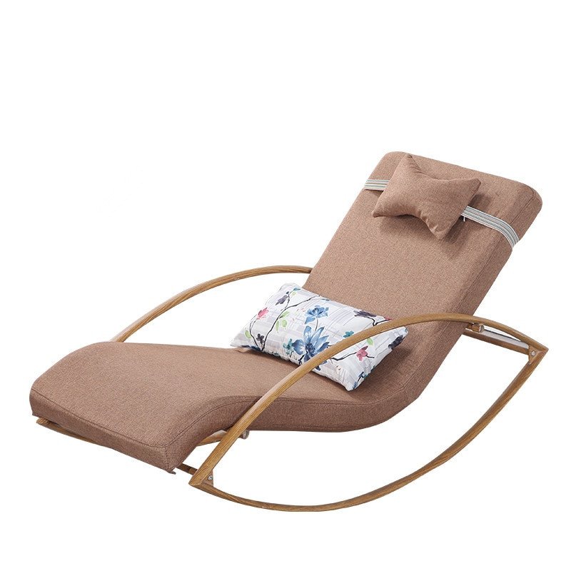 Comfortable Living Room Chaise Lounge Beautiful fortable Relax Metal Rocking Chair Chaise Lounger with Upholsterd Cushion Living Room