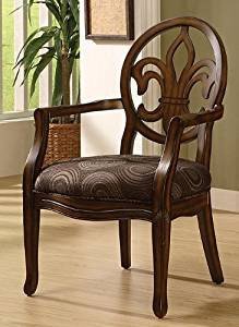 Comfortable Living Room Dining Room New Amazon Fleur De Lis Wood Chocolate Dining Chair with Cut Out Back Rest This Accent Arm