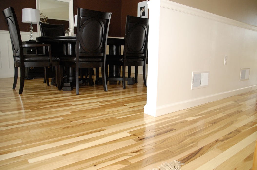 Comfortable Living Room Hickory Floor Beautiful Hickory Floor Reveal Living Rich On Lessliving Rich On Less