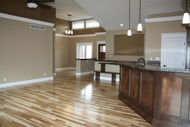 Comfortable Living Room Hickory Floor Inspirational Natural Hickory Floors Traditional Family Room Cedar Rapids by Select Homes Of Iowa