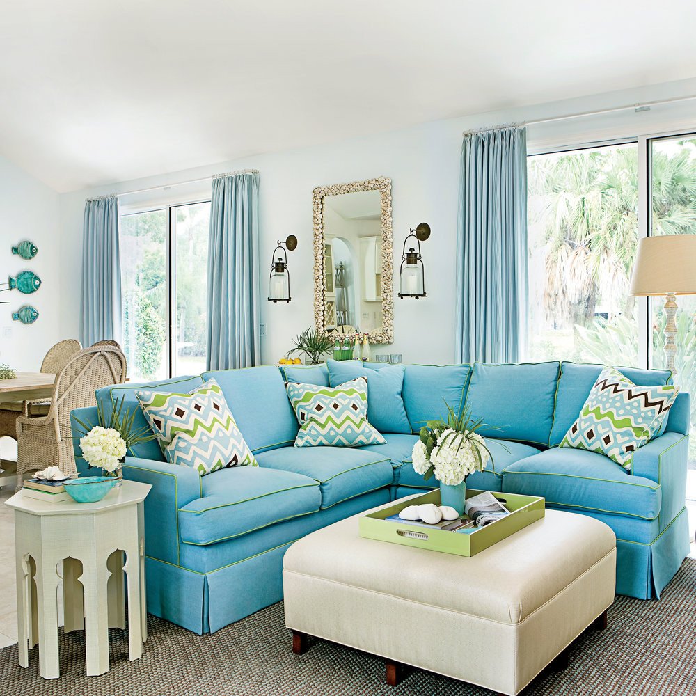 Comfortable Living Room Timeless Fresh Focus On fort John S island Florida Vacation Home Coastal Living