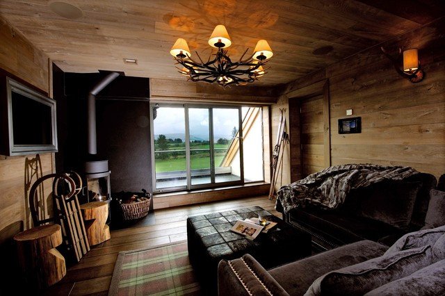 Comfortable Rustic Living Room Best Of Snug with A Cosy Feel Wood Panelled Walls Log Burner and fortable Furnishin Rustic