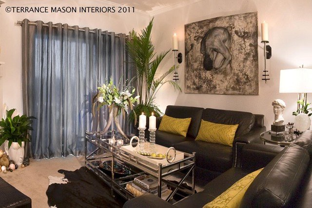 Contemporary Apartment Living Room Beautiful Modern Glam Contemporary Living Room Portland by Terrance Mason Interiors