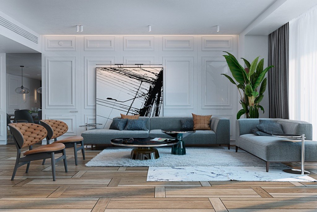 Contemporary Apartment Living Room Best Of A Miami Apartment In Stormy Muted tones