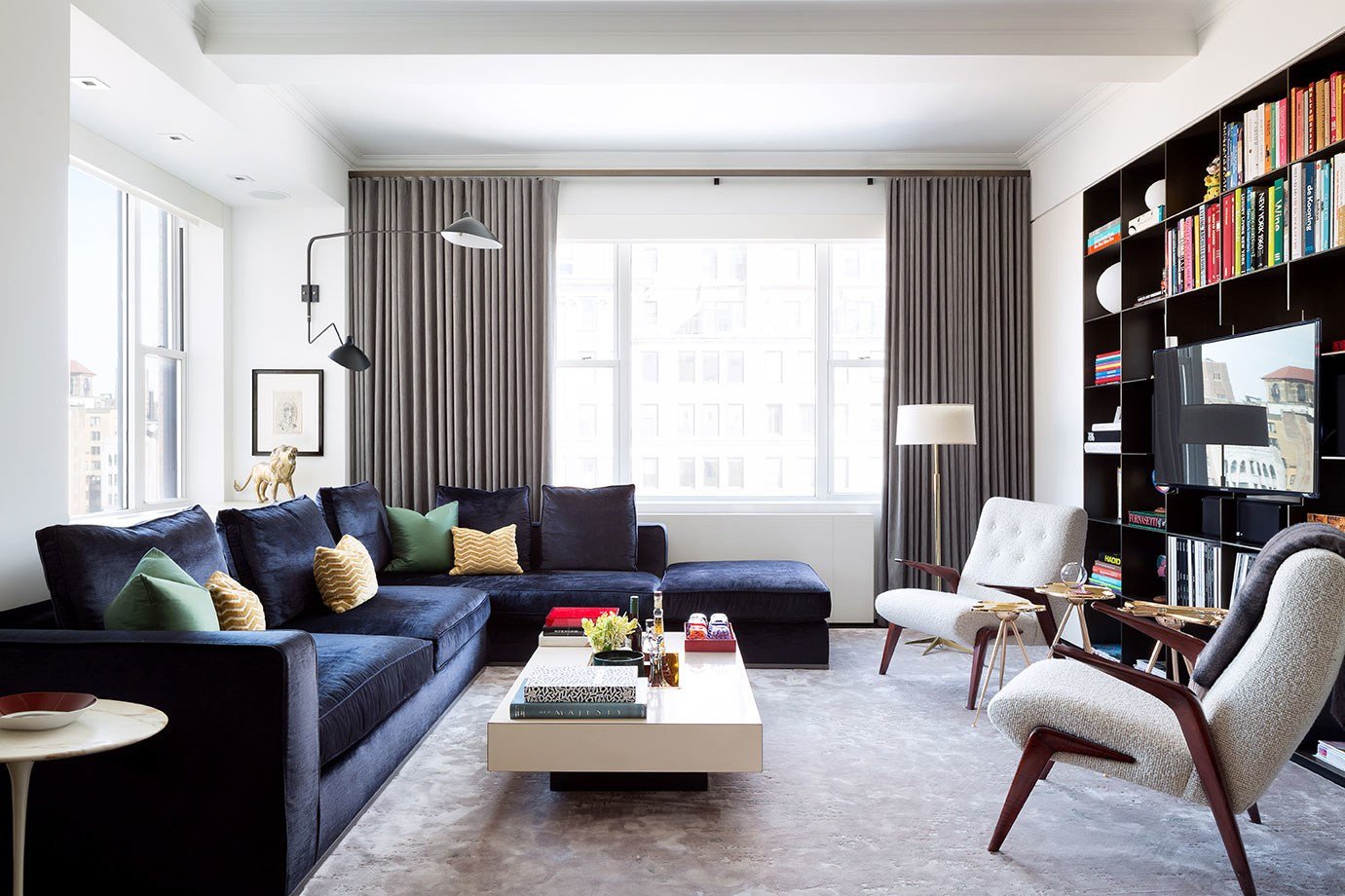 Contemporary Apartment Living Room Best Of tour A Redesigned Prewar New York Apartment