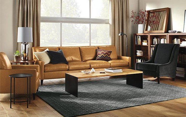 Contemporary Brown Living Room Luxury Emory Living Room by R&amp;b Contemporary Living Room Minneapolis by Room &amp; Board