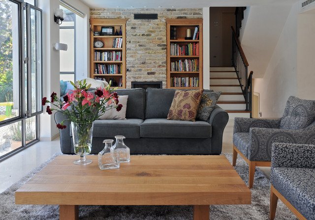 Contemporary Country Living Room Beautiful A Renovated Country House Contemporary Living Room Tel Aviv by Nurit Geffen Batim Studio