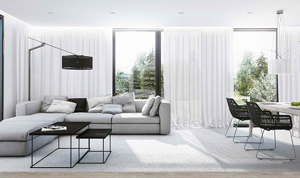 Contemporary Grey Living Room New 15 Modern White and Gray Living Room Ideas