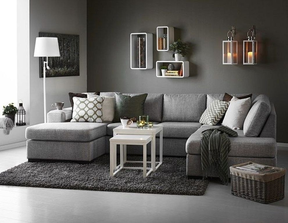 Contemporary Grey Living Room Unique 87designs