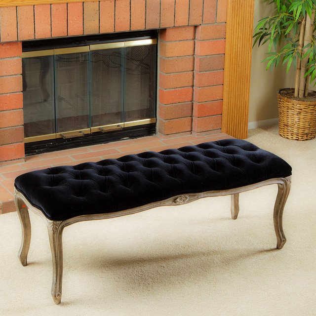 Contemporary Living Room Benches Inspirational Francis Black Fabric Bench Ottoman Modern Living Room Los Angeles by Great Deal Furniture