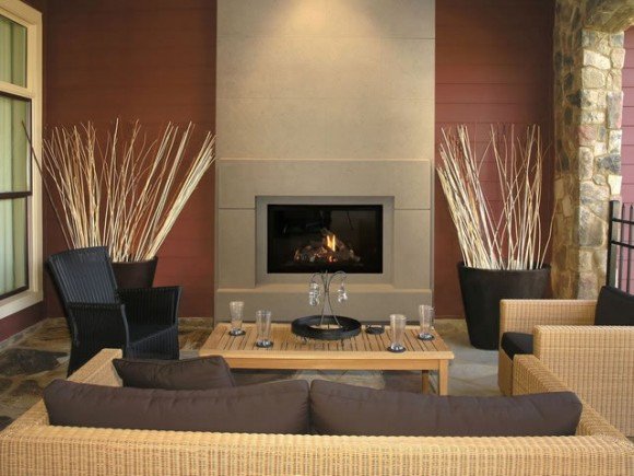 Contemporary Living Room Fireplace Fresh Apartment