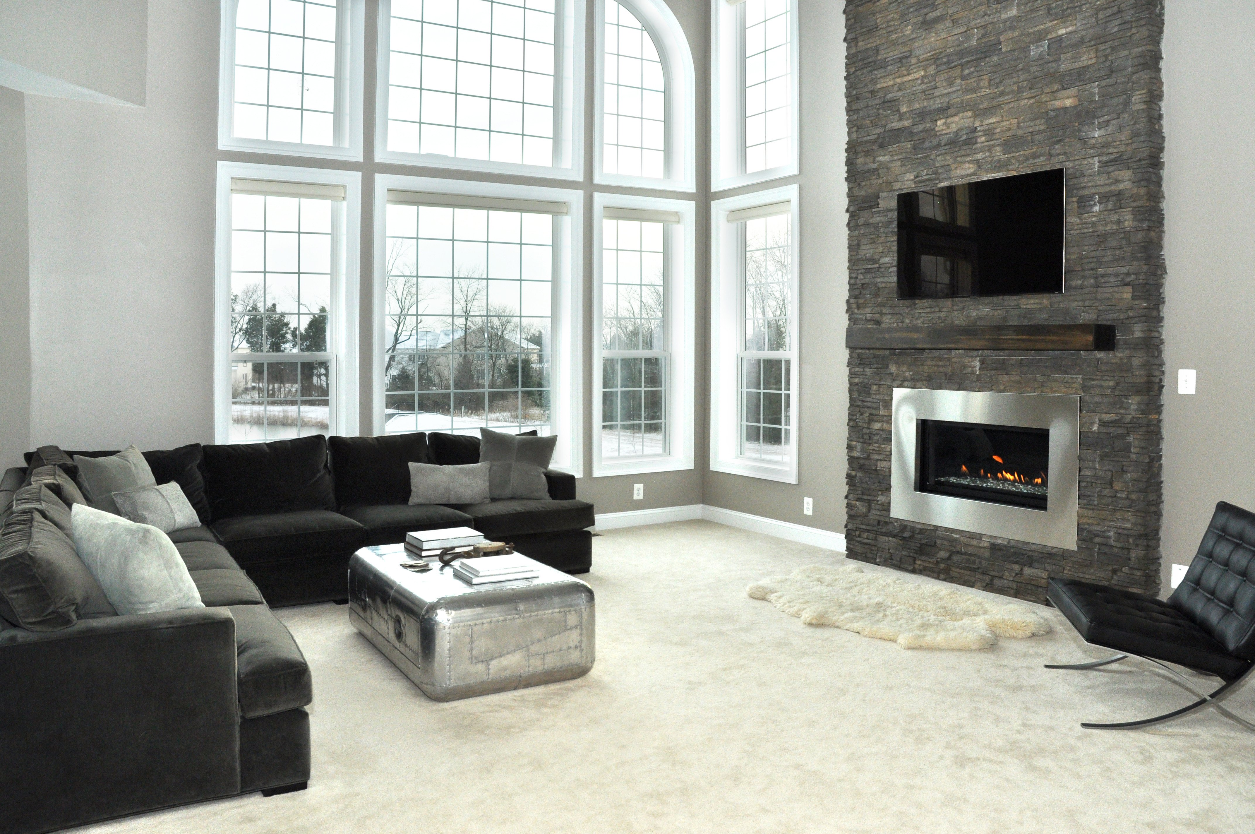 Contemporary Living Room Fireplace Inspirational Modern Fireplace Renovation