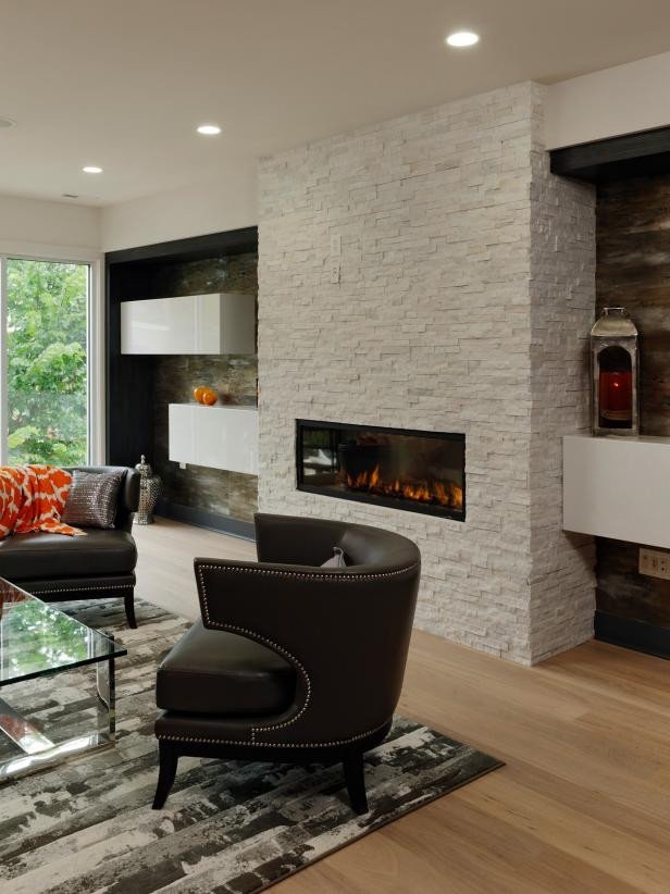 Contemporary Living Room Fireplace New Page