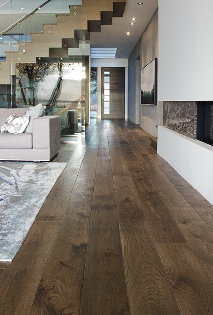 Contemporary Living Room Flooring Elegant 8&quot; Greycastle Colour Estate Plank Collection White Oak Hardwood Flooring Modern Living