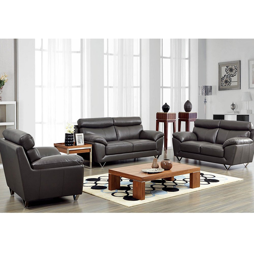 Contemporary Living Room sofas Fresh 8049 Modern Leather Living Room sofa Set by Noci Design – City Schemes Contemporary Furniture