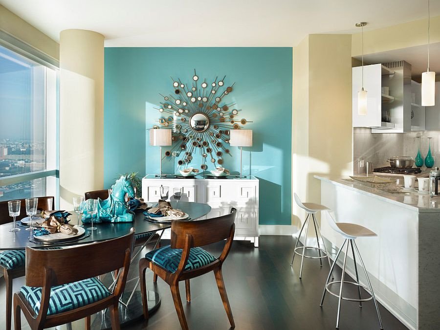 Contemporary Living Room Turquoise Fresh Blue Dining Rooms 18 Exquisite Inspirations Design Tips