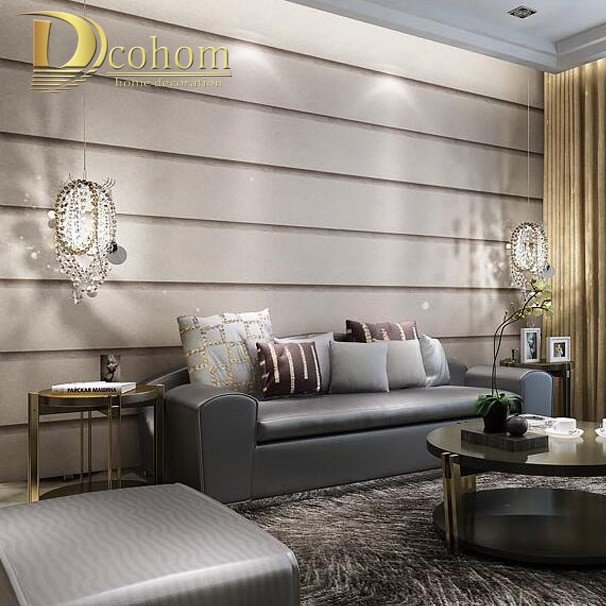 Contemporary Living Room Wallpaper Luxury Striped Marble Textures Wallpaper for Wall 3 D Embossed Designs Modern Living Room Bedroom