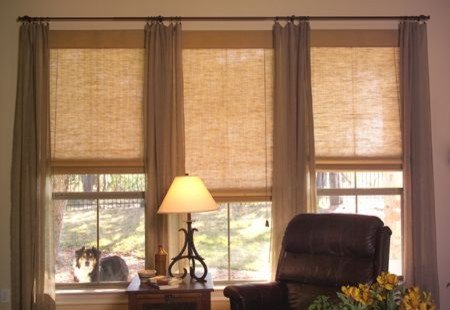 Contemporary Living Room Window Treatments Beautiful Living Room Natural Shades Contemporary Window Treatments Other Metro by Fua Window