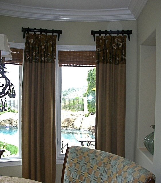 Contemporary Living Room Window Treatments New Window Treatments