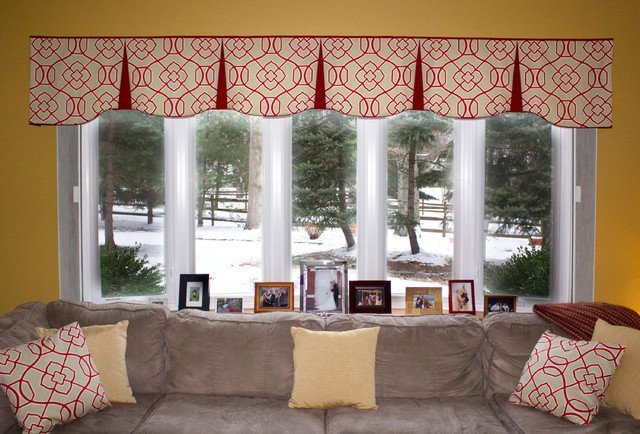 Contemporary Living Room Window Treatments Unique Emilee Hidden Rod Pocket Valances Contemporary Living Room Other by Black Belt Home Decor