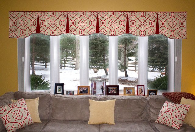 Contemporary Living Room Window Treatments Unique Emilee Hidden Rod Pocket Valances Contemporary Living Room Other by Black Belt Home Decor