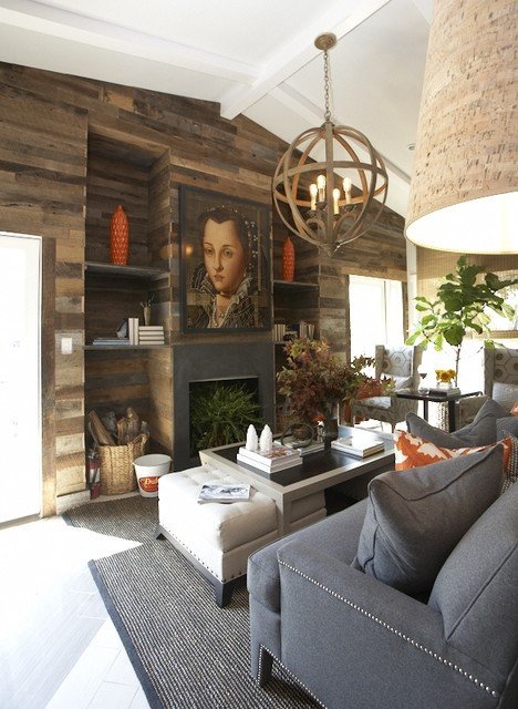 Contemporary Rustic Living Room Beautiful Rustic Living area Contemporary Living Room Dallas by Dallas Renovation Group